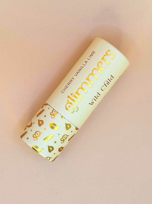 Wild Child I Cherry Vanilla Lime Lip Balm I Jumbo Size, 100% Natural
