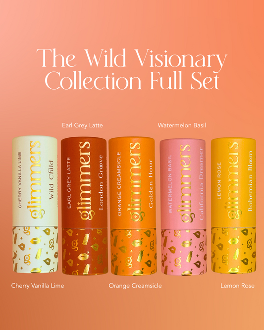 Wild Visionary Collection Full Set I Jumbo Size, 100% Natural Lip Balm