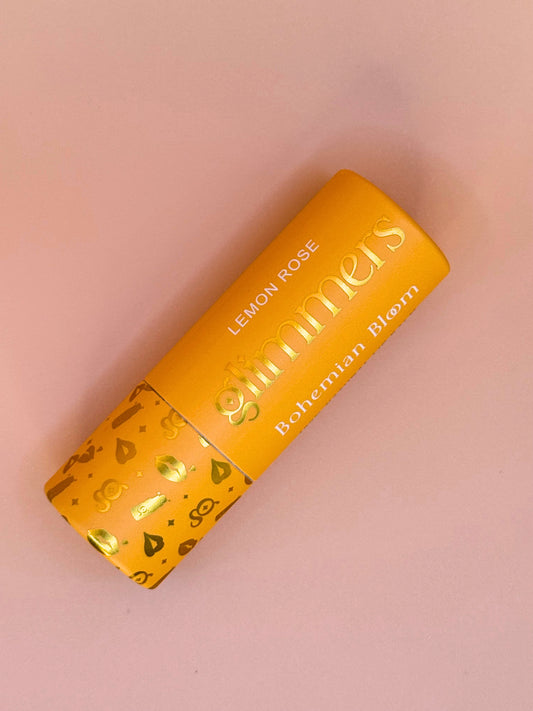 Bohemian Bloom I Lemon Rose Lip Balm I Jumbo Size, 100% Natural