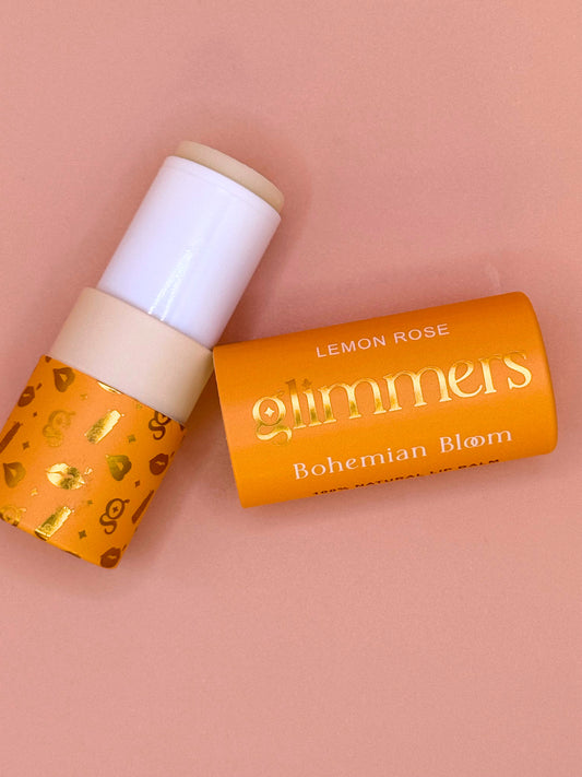 Bohemian Bloom I Lemon Rose Lip Balm I Jumbo Size, 100% Natural